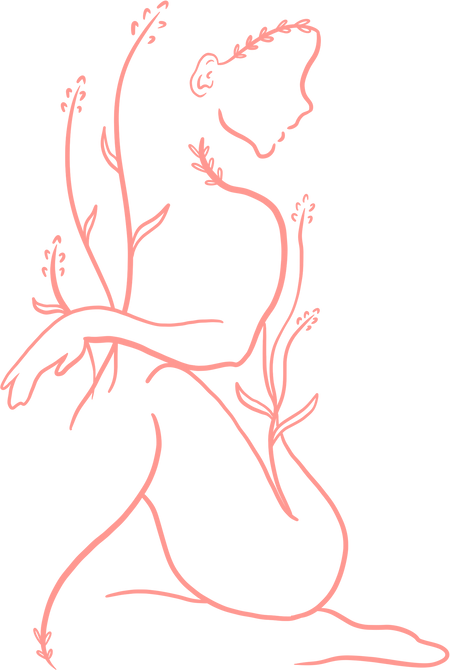 Feminine Body Line Art